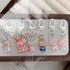 6pcs Labubu Keychains Women Bag Pendants Car Keychain Jewelry