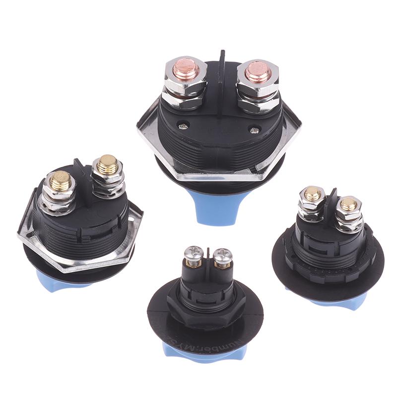 Car Battery Race Rally Switch 50 100 200 300A Blue Battery Disconnector Isolator Cut Off Switch Kit For Rv Motorcycle Truck Boat