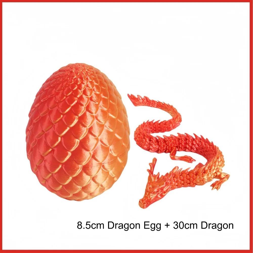 3D Mini Chinese Dragon Surprise Egg Movable Joint Tabletop Decoration Collectible Gifts And Toys Home Dragon Articulated