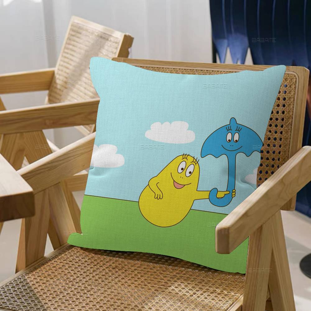 Anime Cartoon B-Barbapapa Pillow Cushion Cover Pillowcase Living Room Sofa Home Decor Customized