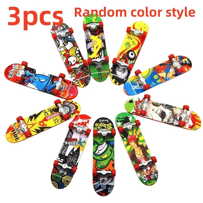 

5Pcs Small Fingertip Skate Profession Skate Toys Cool Finger Sports Plastic Skateboards Creative Fingertip Toys For Adult And Kid
