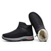Men's Winter Warm Snow Boots Lightweight Non-Slip Water Resistant Ankle Booties Shoes Faux Fur Lining Outdoor Sport Hiking Walking Short Boot for Male