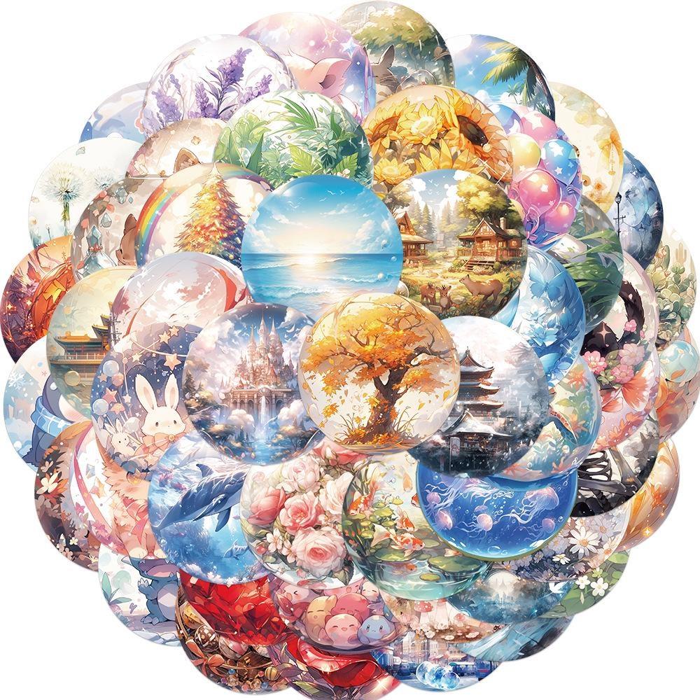 10/50 шт. Наклейки «Мир в стеклянном шаре» Стеклянный шар Хрустальный шар Стикеры-граффити для DIY Багажа Ноутбука Скейтборда Мотоцикла Велосипеда 10PCS