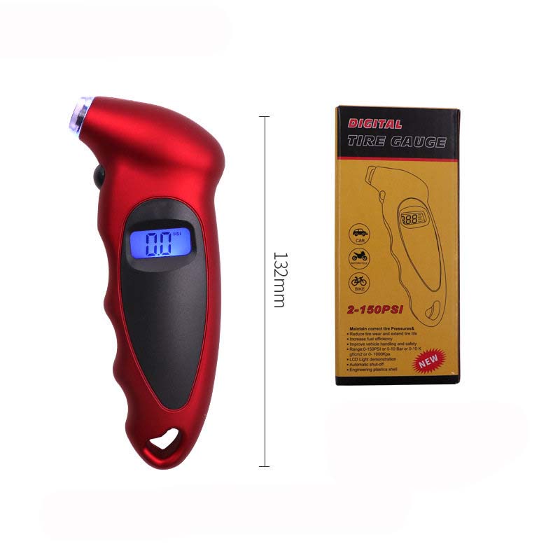 High-Precision Digital Tire Pressure Gauge with Backlight and Car Portable Digital LCD Display for Tyre Air Pressure Monitoring