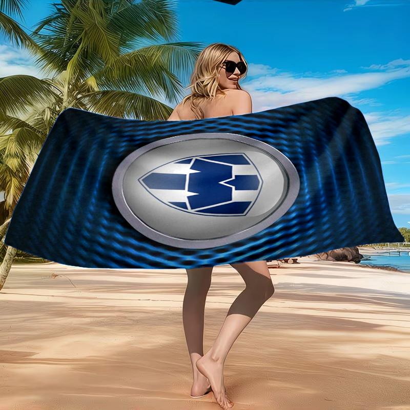 Monter-rey Football Crest Art Printed Microfiber Beach Towel, Soft And Absorbent, Quick-Dry, Ideal for Summer Travel, Beach Essential, Swimming Pool