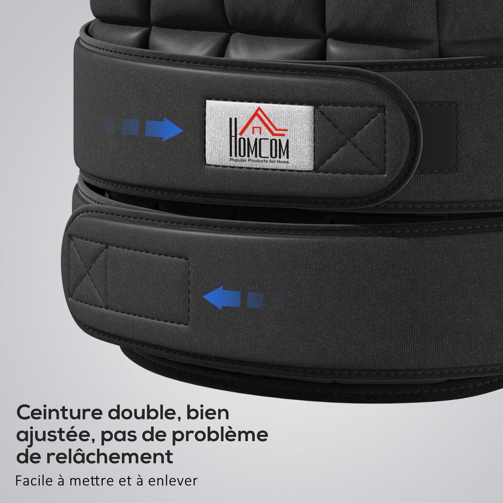 20KG Adjustable Weight Vest, Black