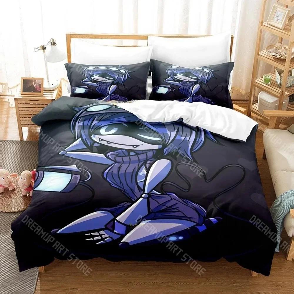 3D Print Murder Drones Anime Fashion Bedding Set Cartoon three-piece set Adult Kid Bedroom Duvet cover Sets Home Textiles
