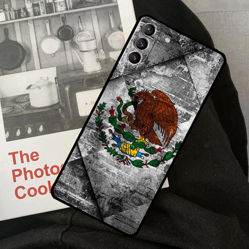 Mexico Flag Phone Case For Samsung Galaxy S24 S22 S23 Ultra S20 S21 S24 FE S9 S10 Plus Note 10 20 Ultra