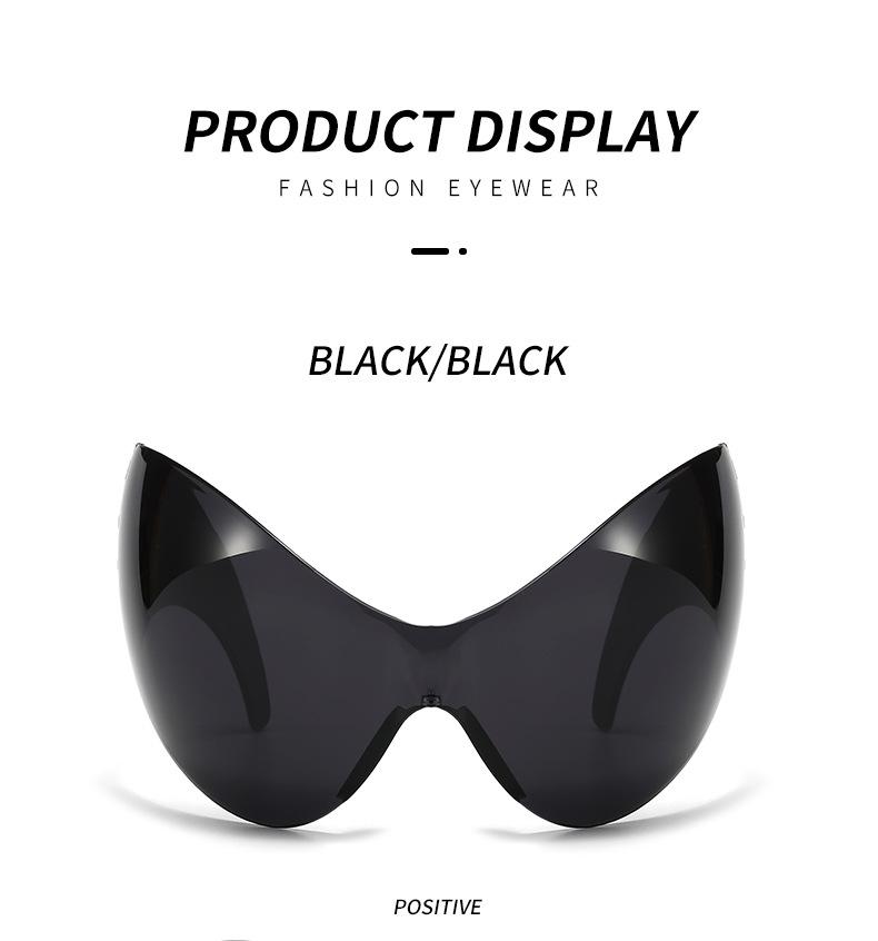 Xiaohongshu Unisex Cat-Eye Cycling Sunglasses: One-Piece Sporty European & American Style