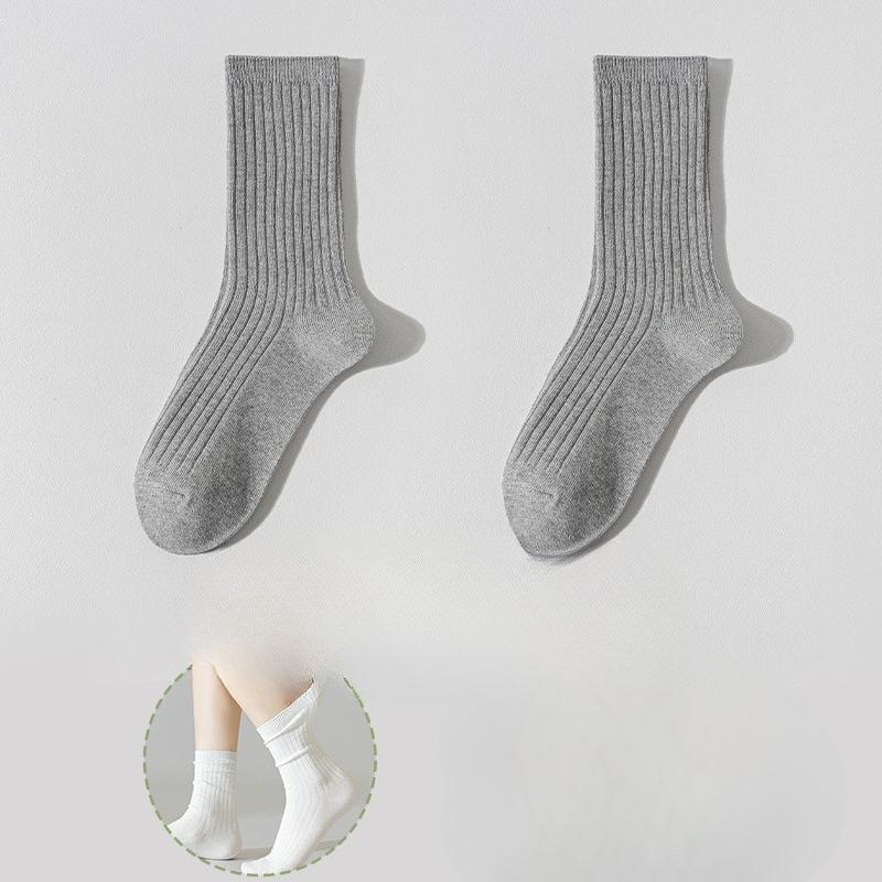 

Women s Summer Breathable Sweat Absorbing Deodorizing Boneless Long Tube Cotton Socks 1 pair