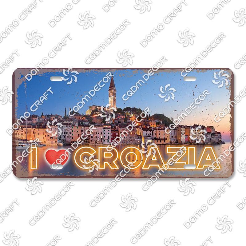National Tourist City Plaques Metal Plate London Hawaii Venice Retro Metal Tin Signs Wall Decor Garage Car Club Living Room Home