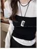2025 Sense Layered Black Agate & Pearl Necklace - Light Luxury Women's Clavicle Chain Accessory