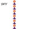 Felt Party Decorations Halloween Hanging Garland, Creepy Pumpkin Ghost Skull Witch Hat Decors Streamer, Horror Banner Backdrop Decor for Trick