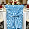 Front Tie Chair Back Slipcover Washable Polyester Chair Cover with Decorative Detail, Pull-Over Placement and Folding for Storage