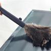 Feathers Duster Anti-static Ostrich Natural Feathers Brush Duster Portable Retractable Feathers Duster for Home Car Office Hotel