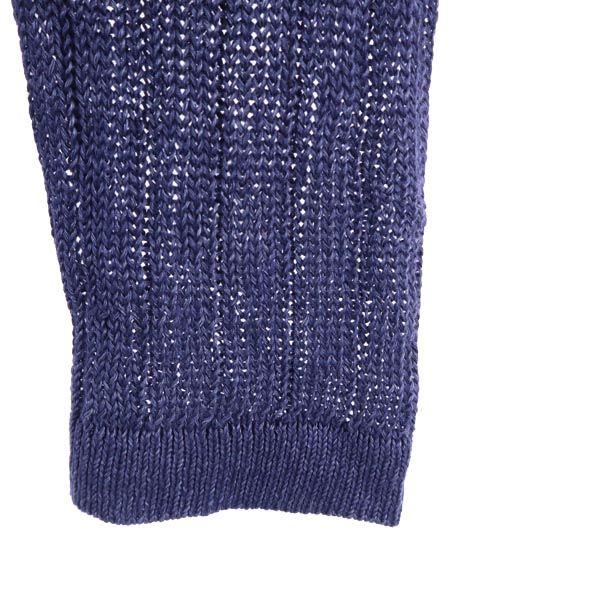 Tory Burch Leinen Langarm Strick Parker XS Marineblau System Damen Gebraucht