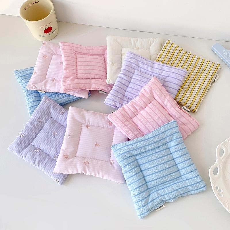 Ins Simple Fabric Coaster Tea Fashion Sweet Cream Color Insulation Pad Desktop Decorative Cup Mat Home Decor Gifts