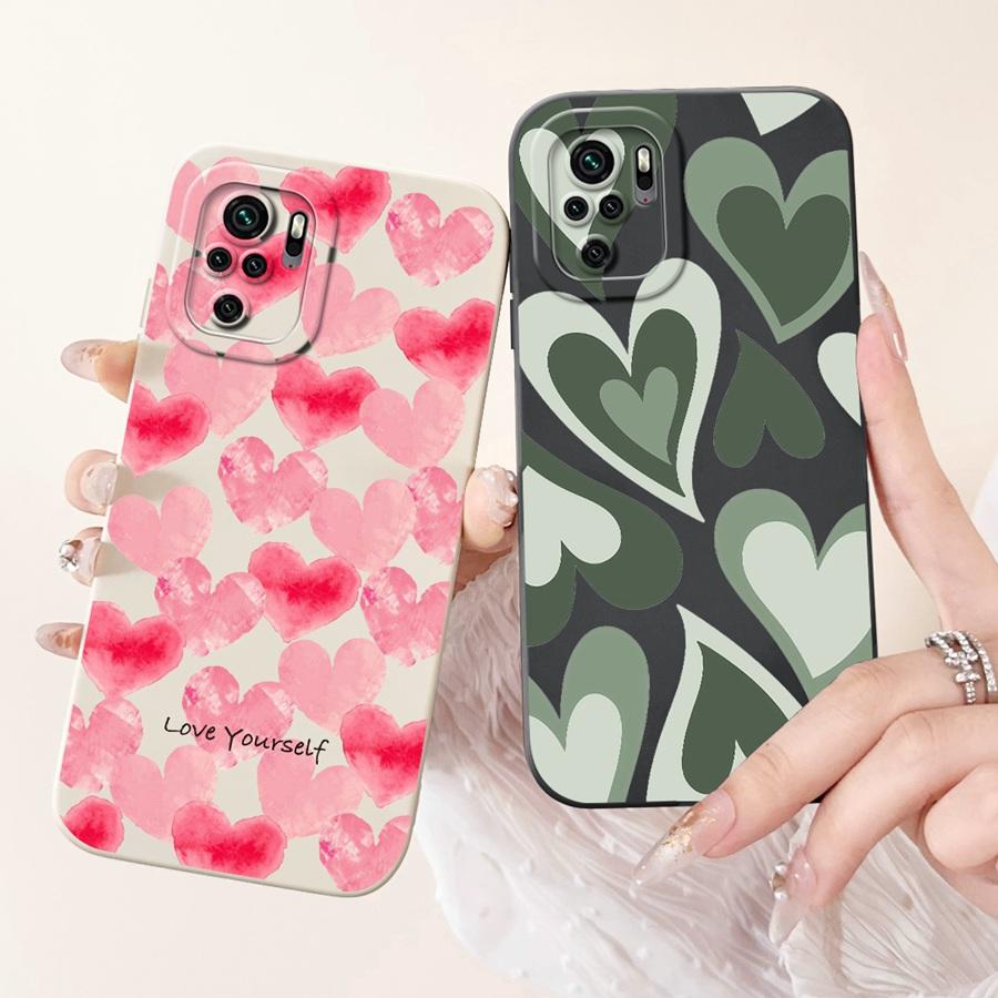 Phone Case For Xiaomi Redmi Note 10 Pro 4G Funda Flower Painted Matte Soft Protective Cover for Redmi Note10 10S 10Pro Bags
