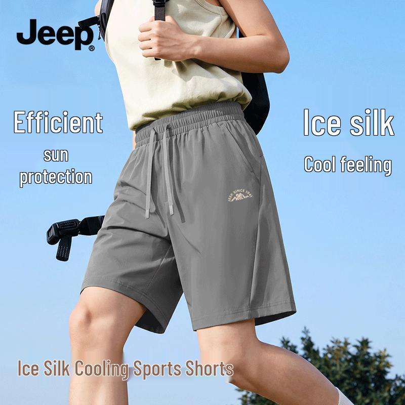 JEEP Men s Summer Quick-Dry Ice Silk Sport Shorts 2XL