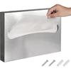Toilet Seat Cover Dispenser,Commercial Stainless Steel Brushed Toilet Seat Cover Holder for Disposable Toilet Seat Covers Wall Mount for Bathroom
