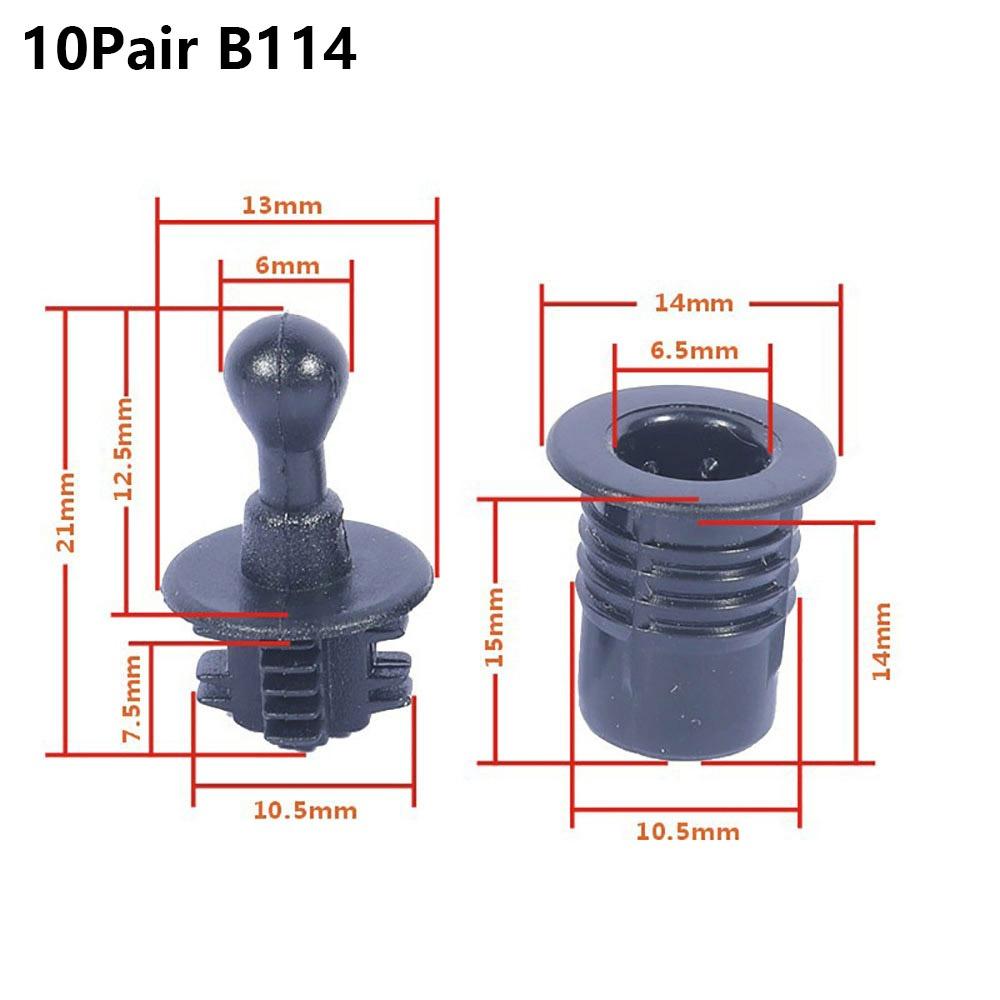 Kit de 10 Pares de Clavijas para Rejilla de Altavoz DIY, Juego de Hebillas de Rótula para Cubierta de Malla, Kit/Juego de Piezas de Sujeción Para Altavoz