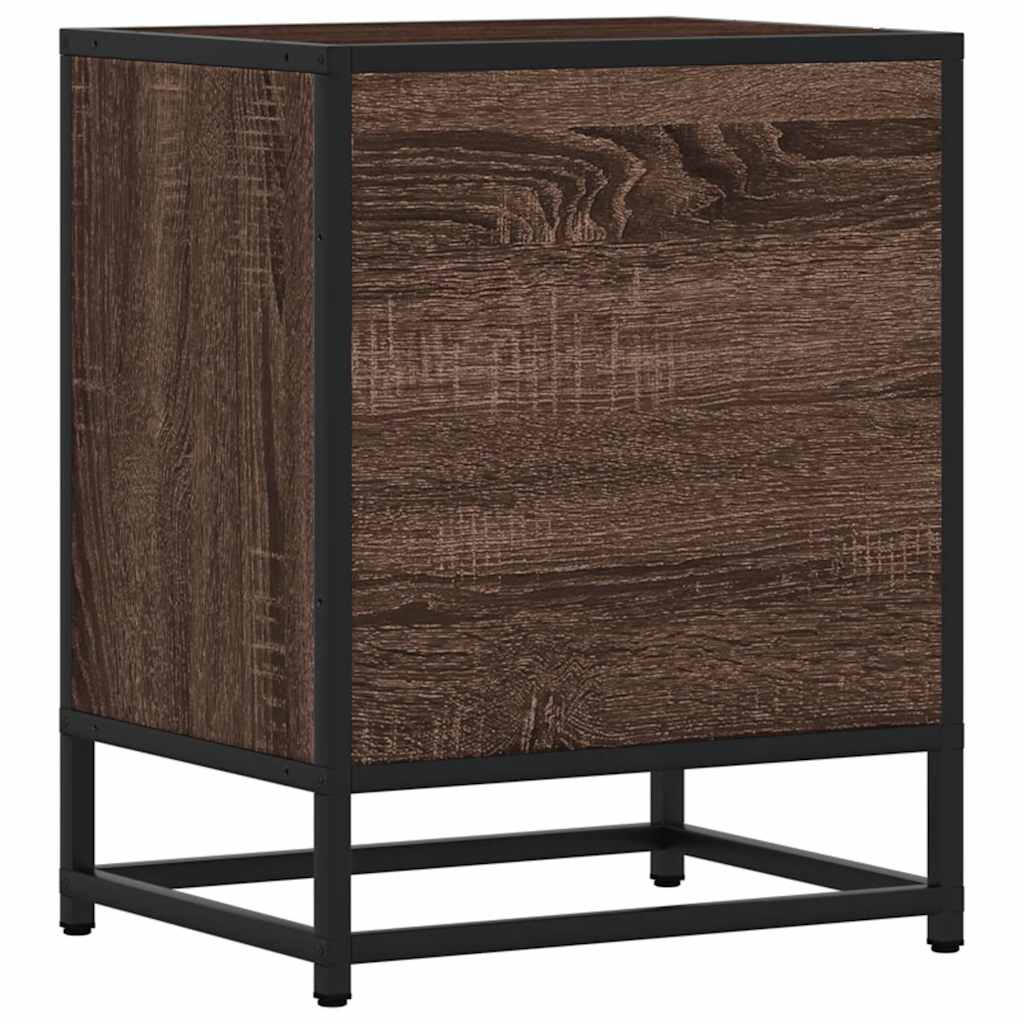 Vidaxl Bedside Table, Brown Oak, 40X31X50 Cm