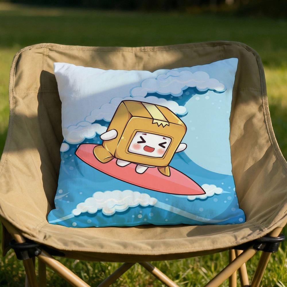 Cartoon LLankyboxes Cushion Cover Soft Reversible Durable Pillow Cover MultiScene Use for Home Car Daily Comfort