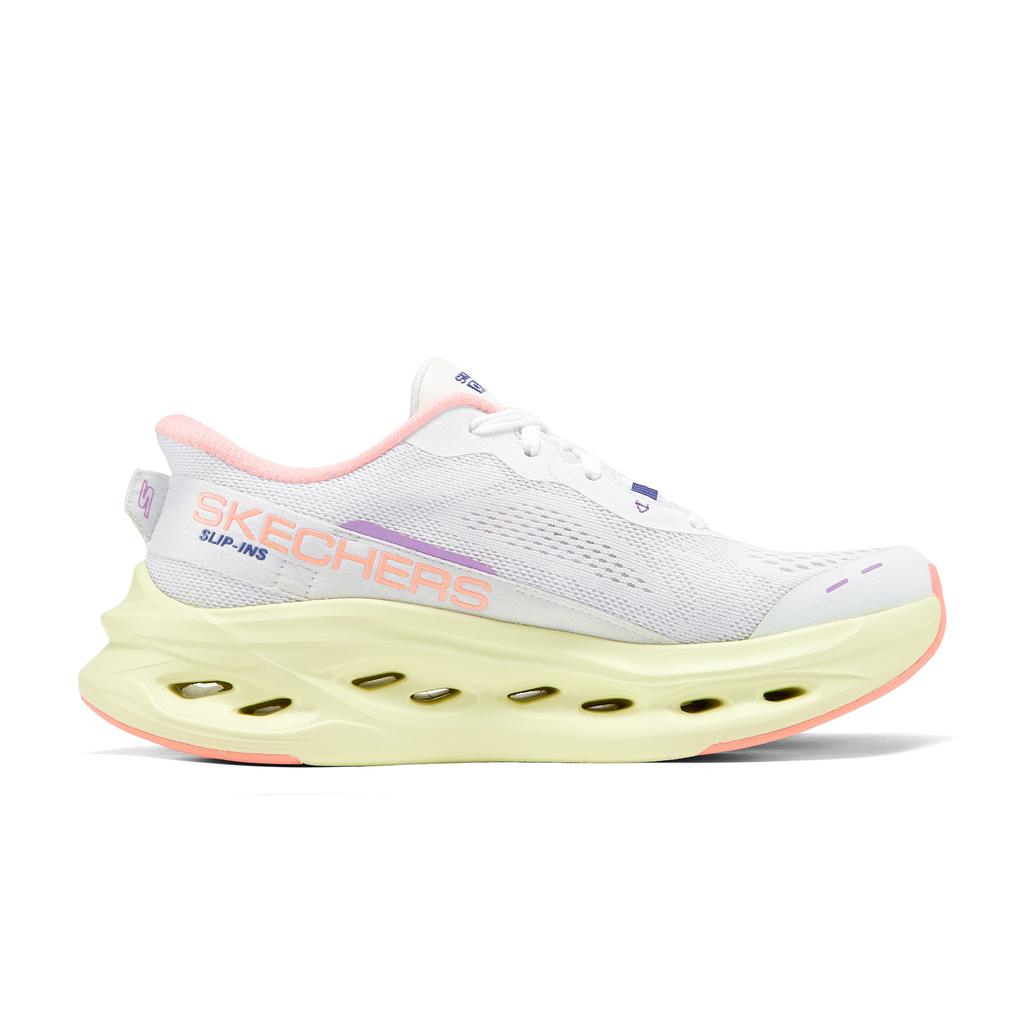 Skechers Slip-Ins Leicht Stützend Balance Bequem Atmungsaktiv Niedrig geschnitten Lässig Stadtwanderung Laufschuhe Damen Sneaker 129400-WPK
