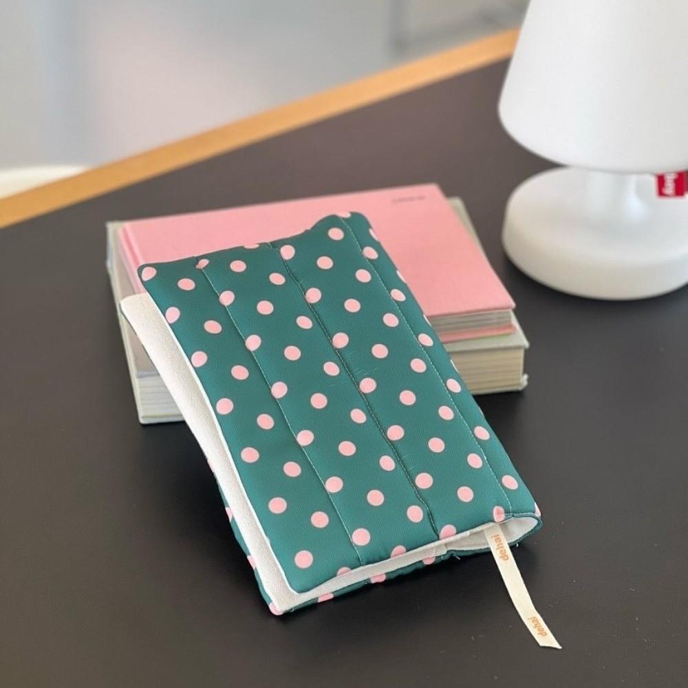 Quilted Fabric Book Cover Stripe Diary Book Jacket Cute Polka Dot Book Protector Student
