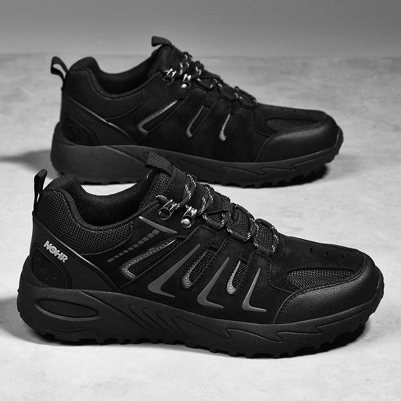 2025 Men's Non-Slip Hiking Shoes - Outdoor Mountaineering & Camping, Thick Sole, Breathable, Casual, Large Sizes