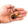 Crystal Stone Holder Hanging-Ornaments Keychain Adjustable Bag Charm Decors Cord Empty Stone Holder Keychain