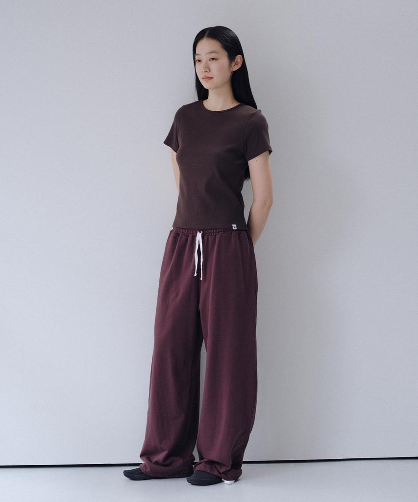 Ohesio Two-Way Straight Pants, Burgundy