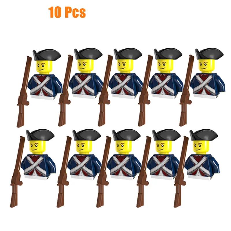 Kids Toys Imperial Navy Building Blocks Red Blue General Soldiers Set Mini Action Figures Toys For Kids Christmas Gifts