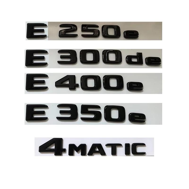 3D ABS Car Tail Rear Trunk Letters Emblem Badge Sticker For Mercedes Benz E Class E200 E220 E250 E300 E350 E220d E350e W212 W213