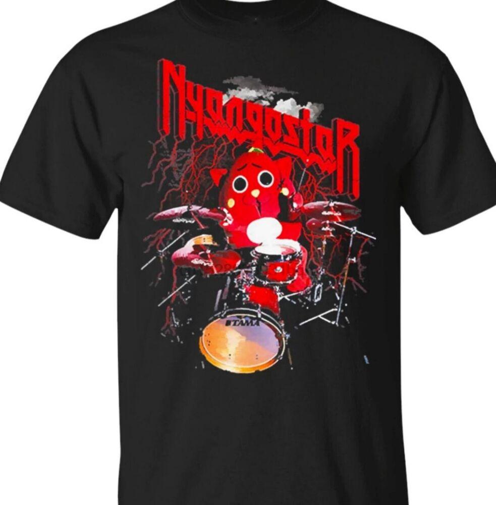 RETRO Nyango Star Drummer T-shirt Black Short Sleeve All sizes S-5Xl Unisex T-Shirt XXL