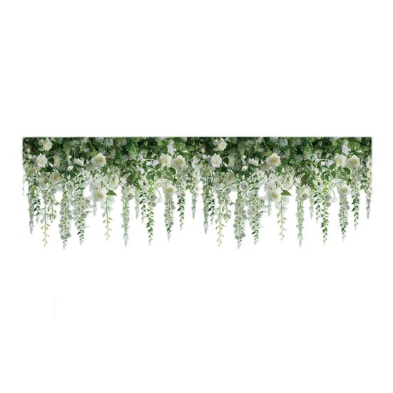 Window Sticker Rose Vine Design PVC Waterproof Wall Sticker No Glue Residue Versatile