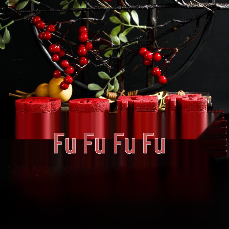 Mini Fu Character Stickers - New Year Home Decor for Cabinet & Window