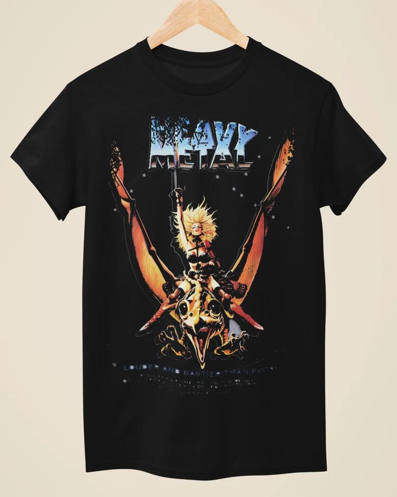 Heavy Metal Movie Poster Inspired Unisex Black TShirt S