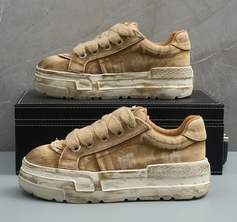 

Spring and Autumn New Fashionable Anti slip and Wear resistant Men s Vulcanized Shoes Canvas Casual Sports Men s Board Shoes 39 хакі
