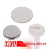 Multi-size Tinplate Badge Material with Safety Pin and Plastic Base, 100 Sets