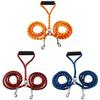 Pet Dog Double Lead With Pp Braided Rope For Walking And Training