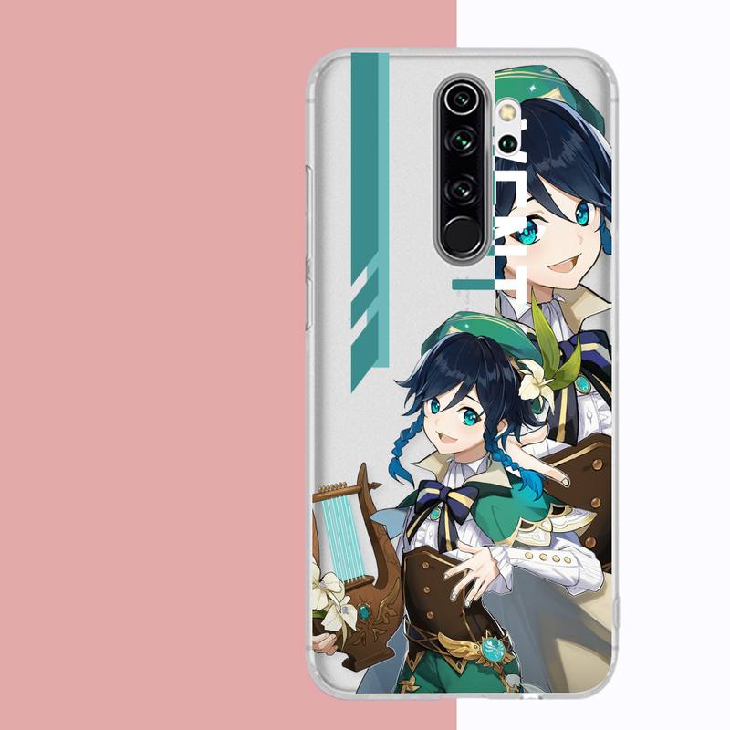 Anime Genshin Impact Cyno Zhongli Handyhülle für Samsung A51 A52 A71 A12 für Redmi 7 9 9A für Huawei Honor8X 10i Klare Hülle