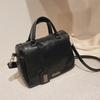 Fashion Oil Wax Leather Tassel Women'S Messenger Bags Handbag Rivet Retro Brown Pu Leather Lady Shoulder Crossbody Bag Quality