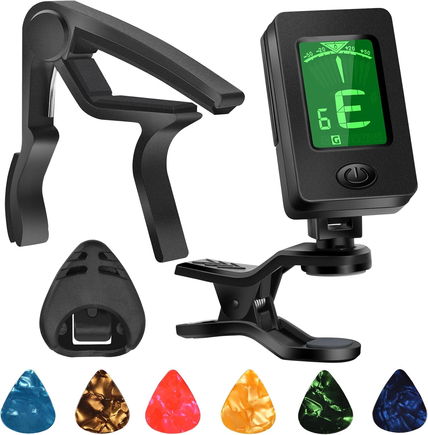 Guitar tuner accessories (including picks)