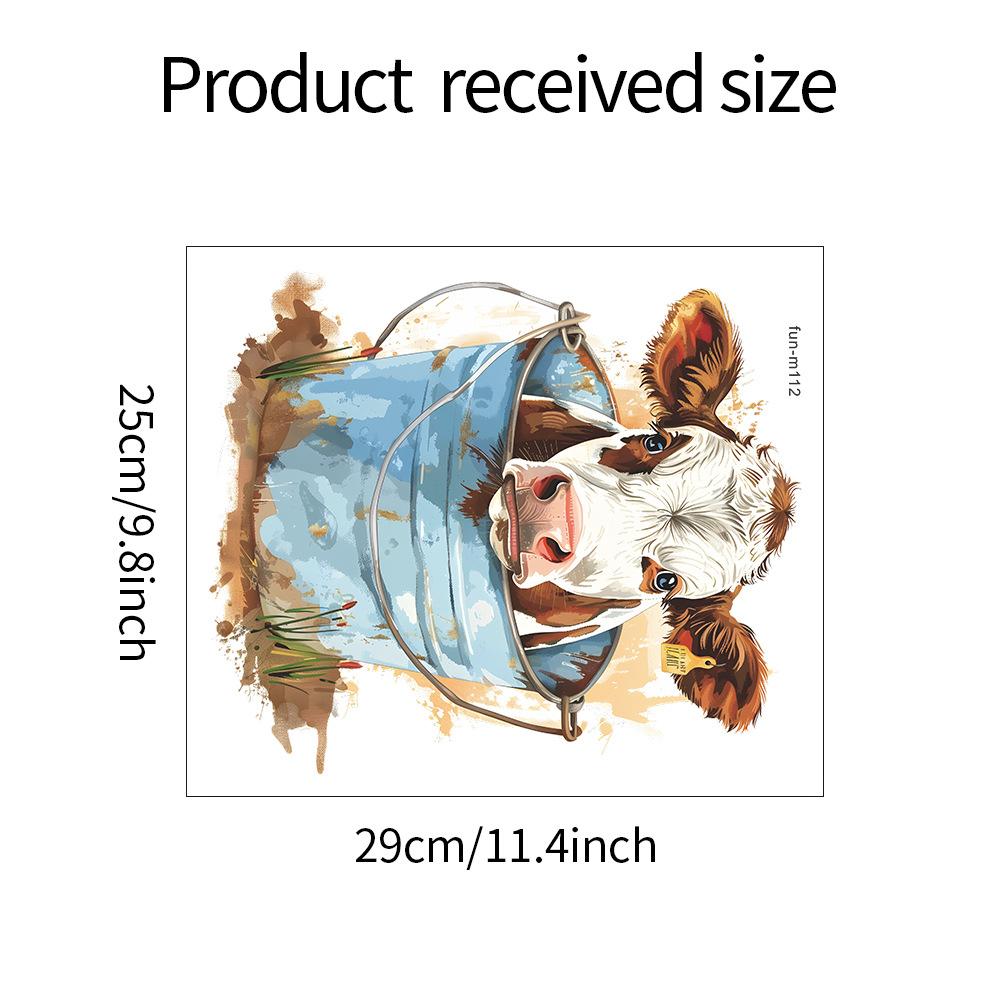 

Fun-m112 Железный ковш Коровий туалет с ванной комнатой Наклейка на стену для украшения ванной комнаты 25*29CM/fun-m112