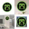 Minecraft Green Pixel Pattern Wall Silent Clock For Living Room And Bedroom Decor