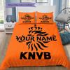 Knvb Crest Custom Name Pattern Bedding Quilt Set Quilt Cover Pillowcase Home Birthday Gift(1 * duvet cover + 2 * pillowcase, without core)
