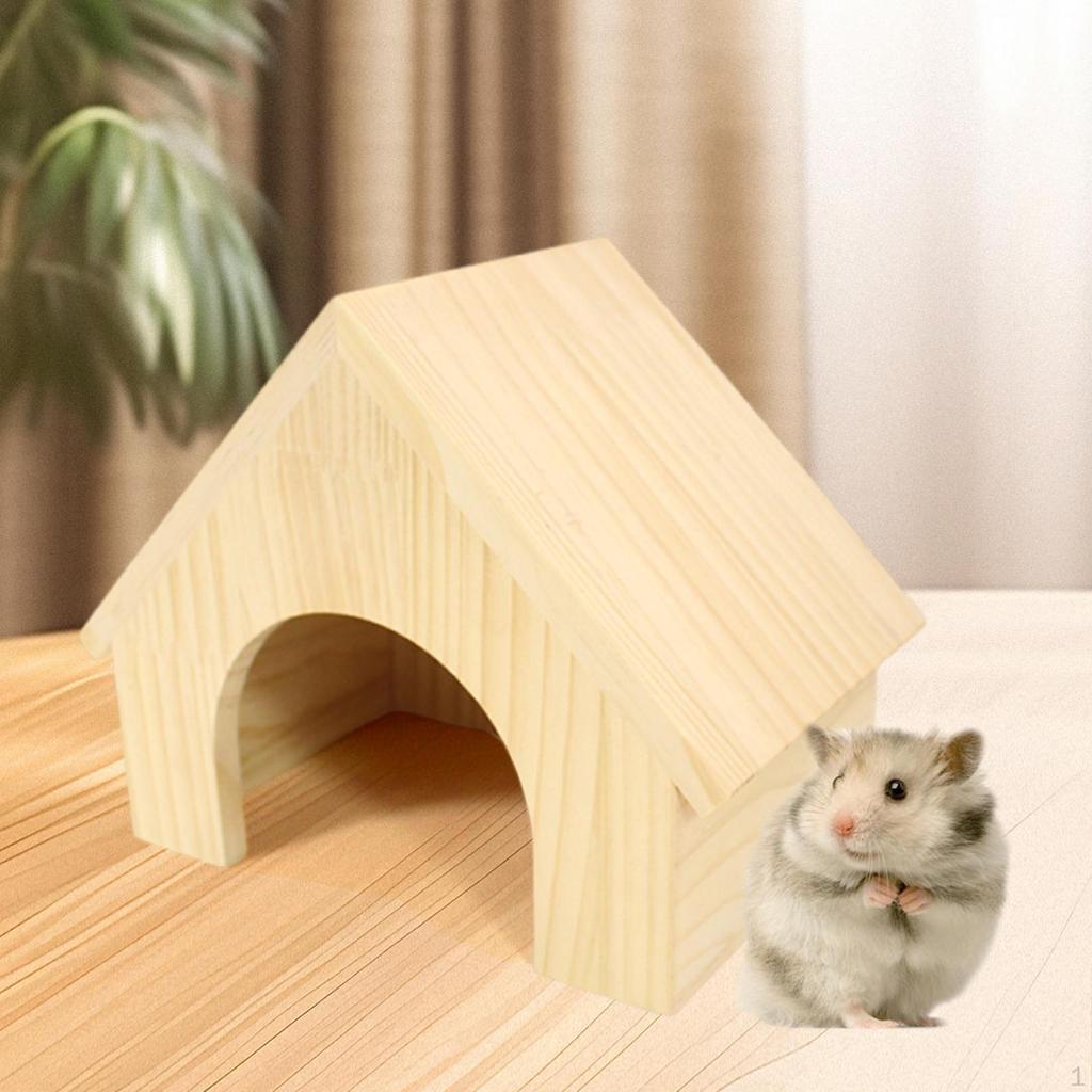 Hamster House Exploration Toy Cabin Hideaway Pet Shelter Cage Accessories for Mouse Chinchilla Rat