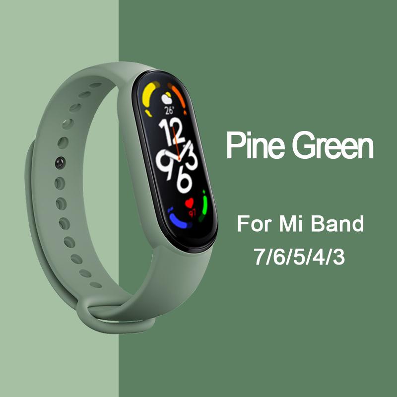 Strap for Mi Band 6 7 Bracelet Sport Silicone Watch Wristband Miband6 Band4 Correa Belt For Xiaomi Mi Band 3 4 5 6 7 Accessories