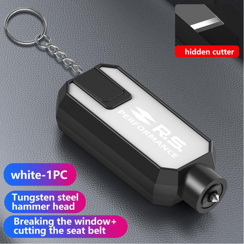 Portable Car Safety Hammer Window Breaker Seat Belt Cutter Tool For Renault Dacia RS Megan Scenic Logan Laguna Clio 3 4 Kadjar HH49